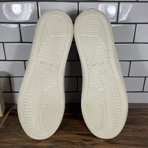 Cariuma OCA Low Womens Size 10.5 Shoes Marine Blue Canvas Casual Low Top Sneaker - Picture 9 of 14